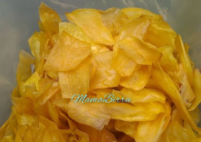 Resep Keripik Ubi Kuning Renyah Tahan Lama Oleh Hayati Ms Cookpad