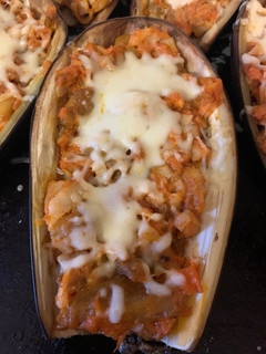 Una foto de Berenjenas rellenas