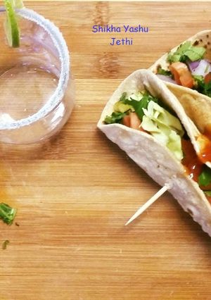 A picture of Roti Tacos(Healthy and Yummy).