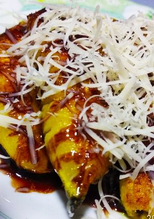 Foto resep Pisang penyet coklat keju