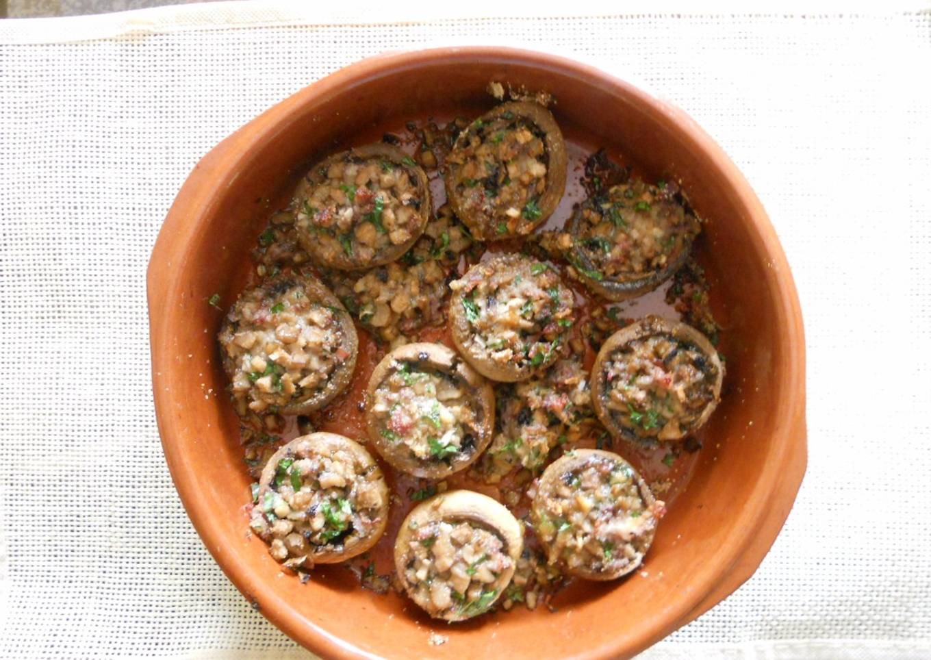 Champiñones rellenos