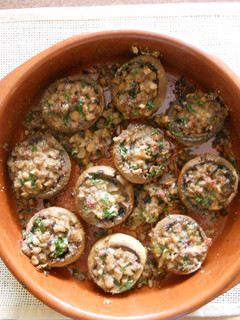 Una foto de Champiñones rellenos