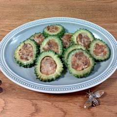 A picture of ★Stuffed bitter gourd with mackerel★.