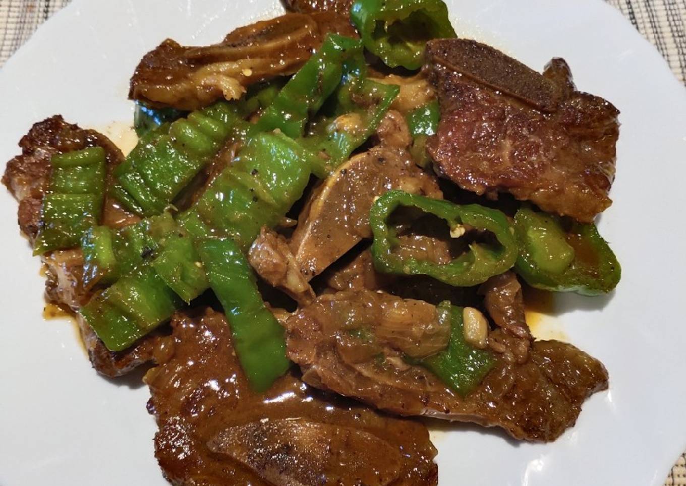 Beef with Black Pepper Sauce