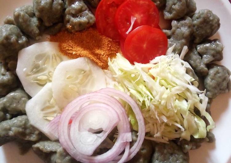 Healthy Recipe of Danwake with cabbages and chilli