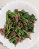 芥蘭菜炒羊肉