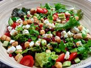 A picture of romaine lettuce salad