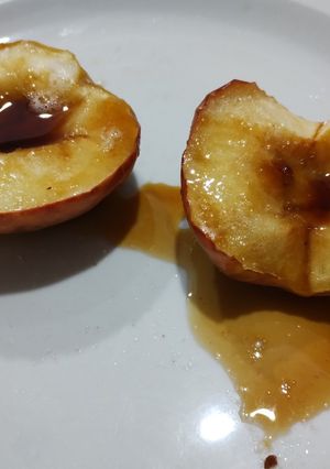 Una foto de Manzanas asadas en freidora de aire