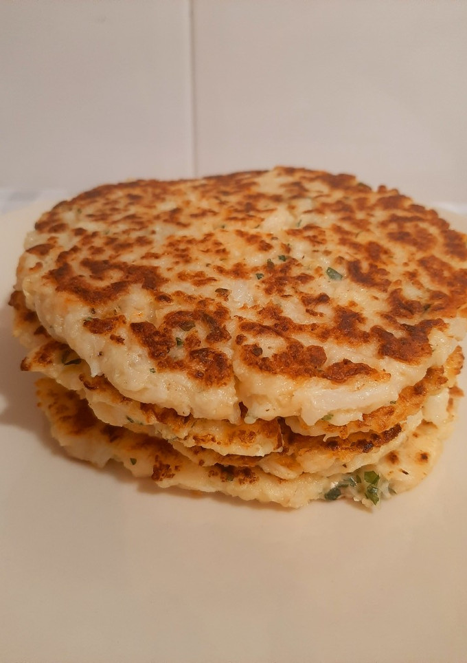 Una foto de Tortitas de coliflor