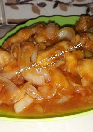 Foto resep Gurame fillet tepung saus asam manis