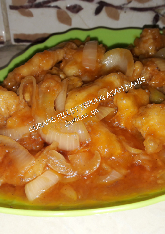 Foto resep Gurame fillet tepung saus asam manis