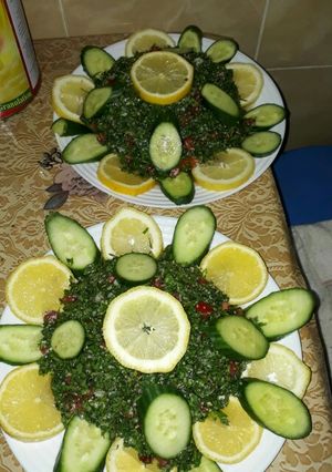 صورة لوصفة تبولة غير شكل