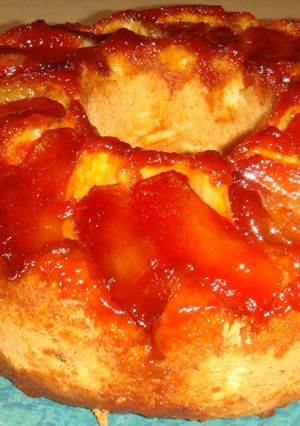 Una foto de Torta de manzana invertida (otra)
