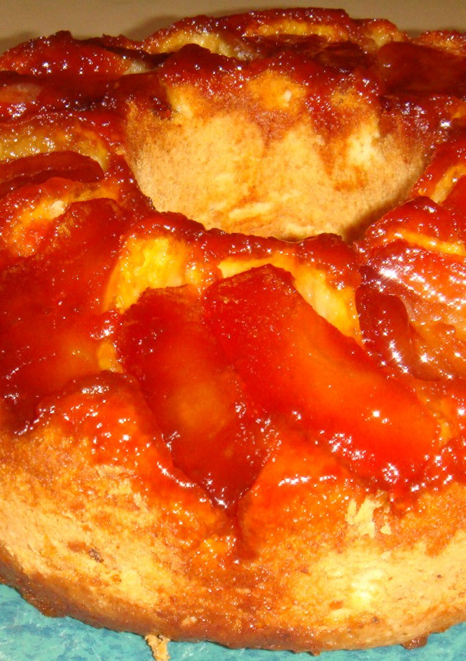 Una foto de Torta de manzana invertida (otra)