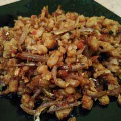 รูปของ Tumis teri dan tempe balado