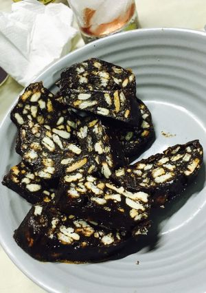 Una foto de Salchichón de chocolate