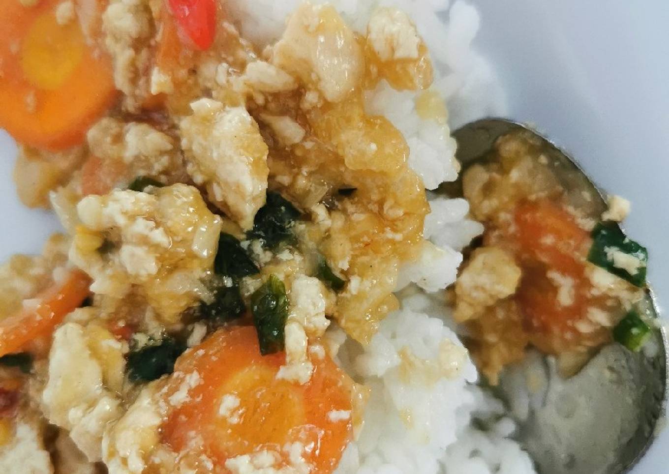 Tumis wortel tahu uenak