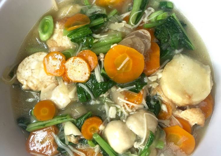 Bagaimana Menyiapkan Cah Tofu jamur enoki, Lezat
