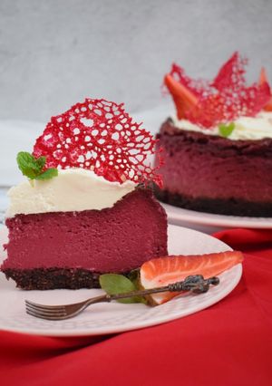 Red Velvet sajttorta recept fotója