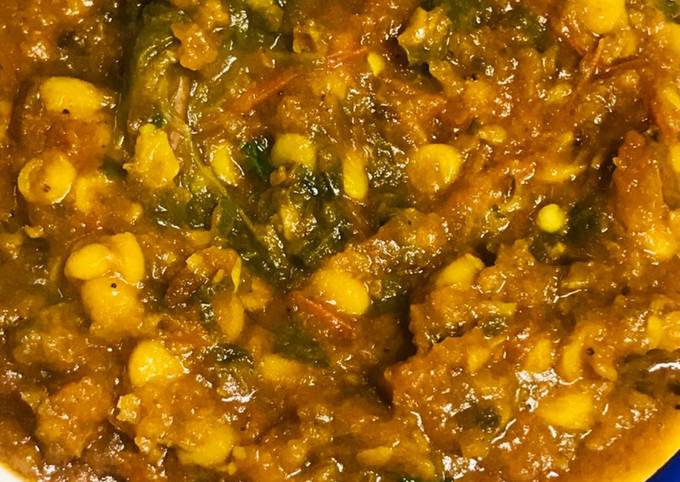 Chana Dal Palak gravy in my style