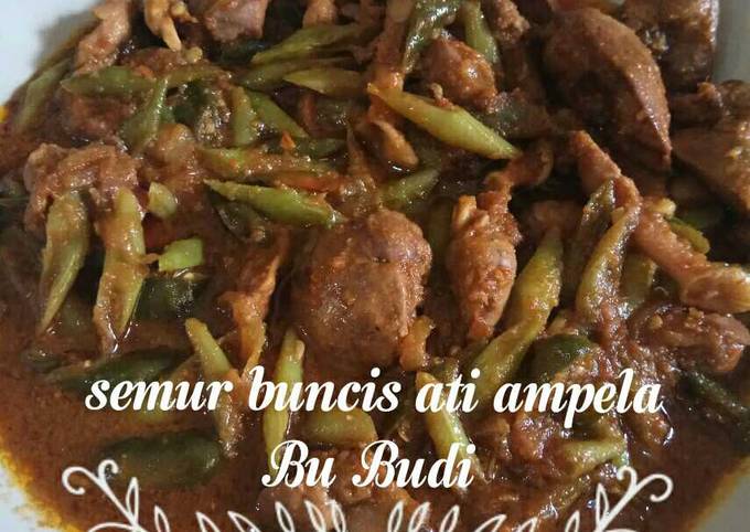 Semur buncis ati ampela