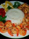 Mike's Spicy Garlic Shrimp & Jasmine Rice