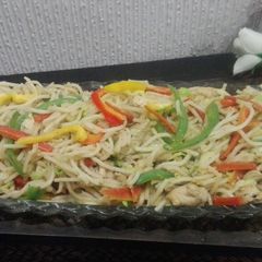A picture of Schezwan noodles.
