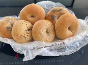 A picture of sourdough bagel