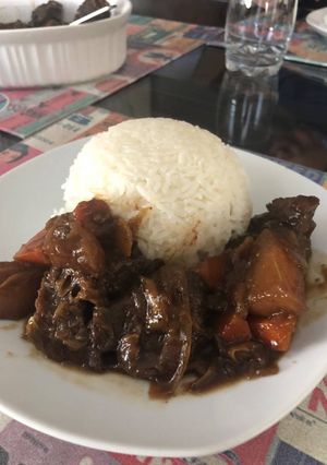 Una foto de Estofado de carne y rábano japonés