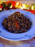 Quinoa tricolore con peperoni e tonno