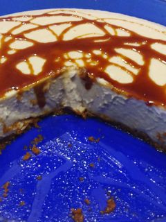 Una foto de Flan de mascarpone sin horno
