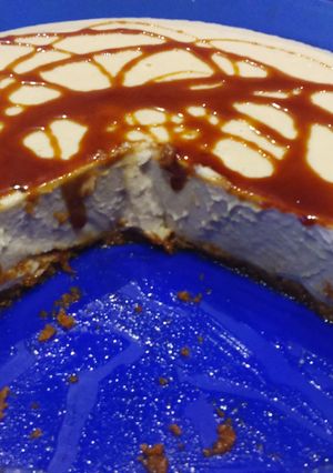 Una foto de Flan de mascarpone sin horno