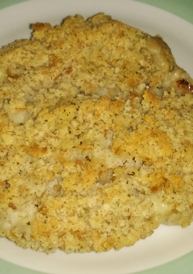 Una foto de Pechugas al horno con crujiente