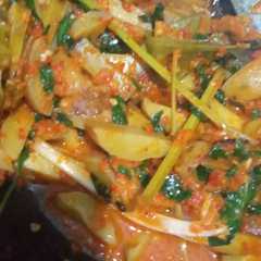 A picture of Balado jengkol kemangi.