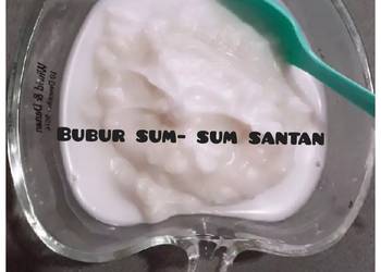 Resep Mudah Bubur Sum Sum Santan Sedap