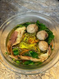 Hình của món Mì Chũ Bò Viên.