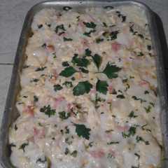 Una foto de Papas gratinadas con bechamel