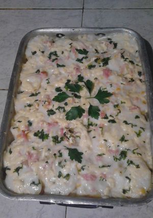 Una foto de Papas gratinadas con bechamel