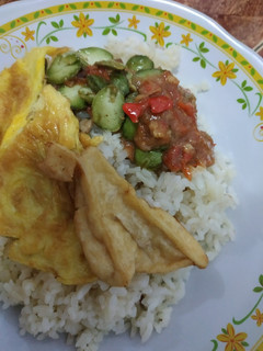 Foto resep Nasi gurih & sambal terasi mantul