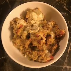 A picture of Chicken and Dressing Casserole.