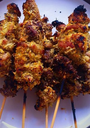 Foto resep SATE KLOPO(sate kelapa)