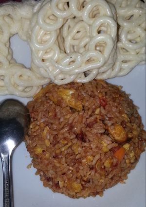 Foto resep Nasi goreng beras merah pedas