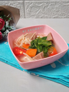 Foto resep Sup Selada Bakso Urat