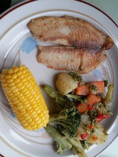 Una foto de Filete de pescado con brócoli