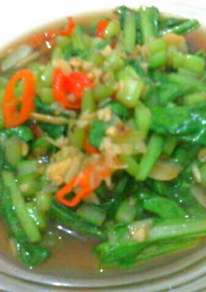 Foto resep Tumis Sawi Hijau Saus Tiram Pedas