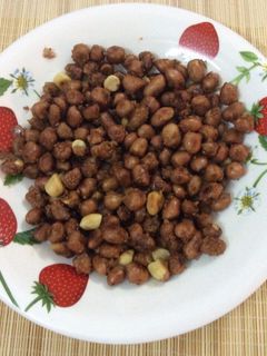Hình của món Lạc rang nước mắm.