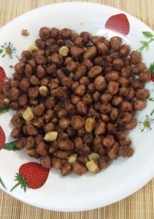 Hình của món Lạc rang nước mắm.