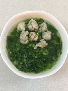 Hình của món Canh cải xanh cá thát lát.