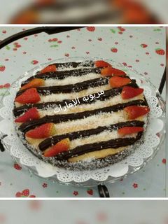 صورة لوصفة كيكة بالسميد بدون بيض🍰🍰