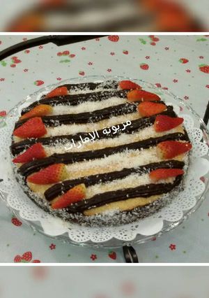 صورة لوصفة كيكة بالسميد بدون بيض🍰🍰